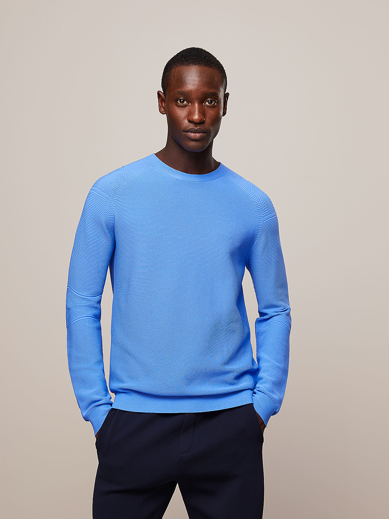 Seamless 3D Performance Knit Crewneck Sweater FOSOP V3.Y5.02